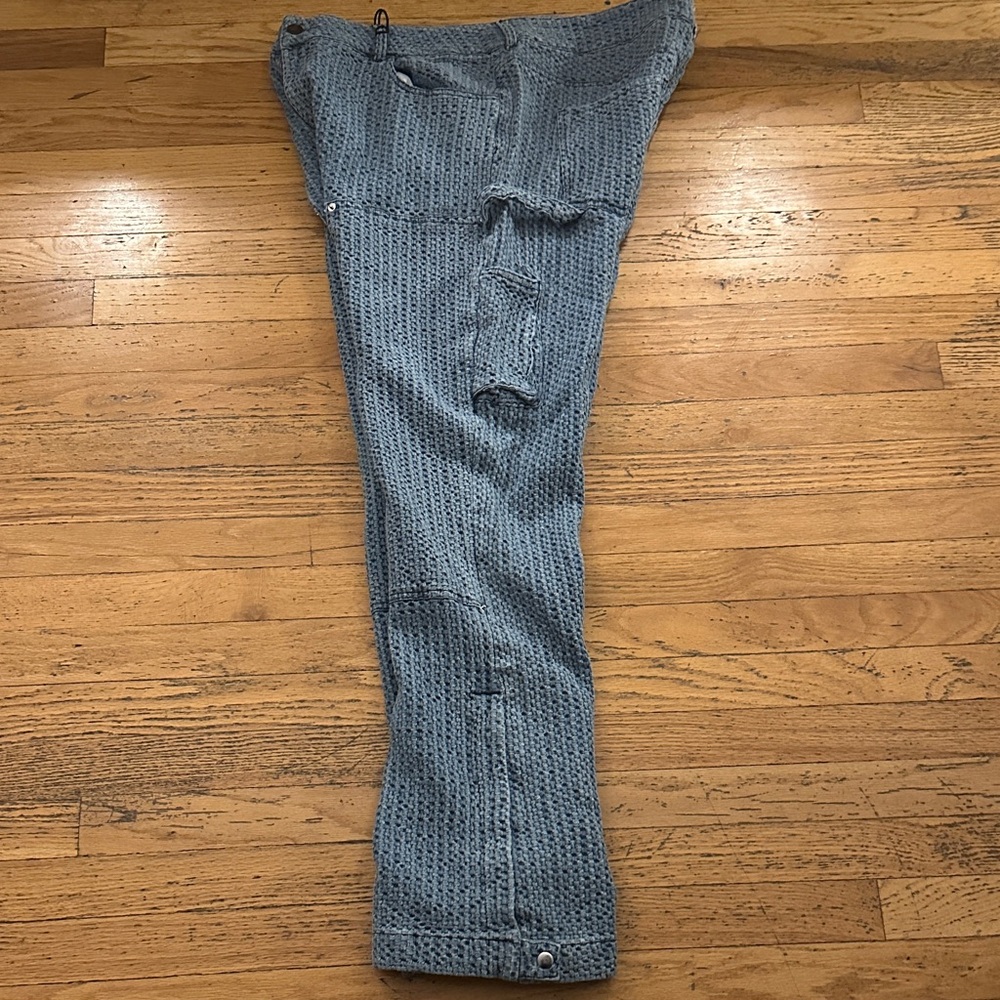 Fashion Nova Men's Blue Patterned Bootcut Jeans - Picture 4 of 4